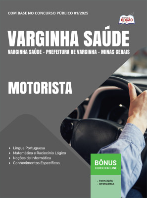 Apostila Prefeitura de Varginha em PDF - MG - Motorista