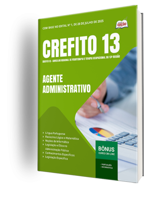 Apostila CREFITO-13ª-Região 2025 - Agente Administrativo