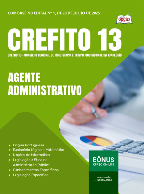 Apostila CREFITO-13ª-Região em PDF - Agente Administrativo