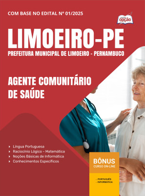 Apostila Prefeitura de Limoeiro-PE 2025 - Agente Comunitário de Saúde