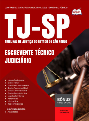 Apostila TJ-SP 2025 - Escrevente Técnico Judiciário