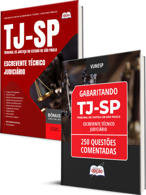 Combo TJ-SP - Escrevente Técnico Judiciário (Apostila + Caderno de Questões Comentadas)