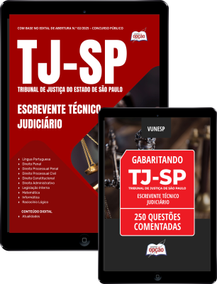 Combo TJ-SP - Escrevente Técnico Judiciário (Apostila + Caderno de Questões Comentadas)
