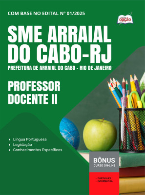 Apostila Prefeitura de Arraial do Cabo - RJ 2025 - Professor Docente II