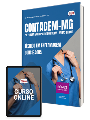 Apostila Prefeitura de Contagem - MG 2025 - Técnico em Enfermagem - 30hs e 40hs