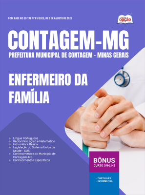 Apostila Prefeitura de Contagem em PDF - MG - Enfermeiro da Família