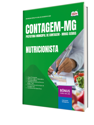 Apostila Prefeitura de Contagem - MG 2025 - Nutricionista