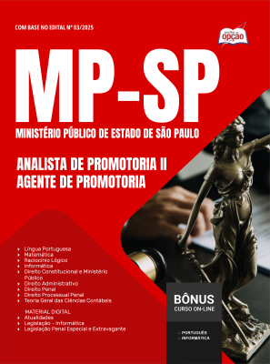 Apostila MP-SP 2025 - Analista de Promotoria II - Agente de Promotoria