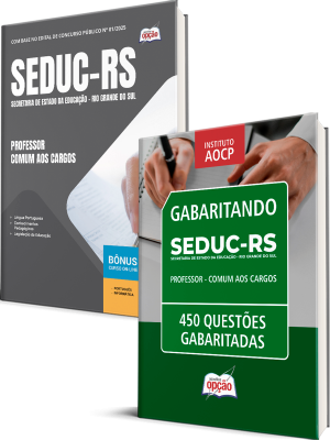 Combo SEDUC-RS - Professor - Comum aos Cargos