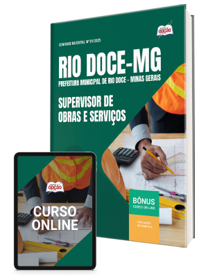 Apostila Prefeitura de Rio Doce-MG 2025 - Supervisor de Obras e Serviços