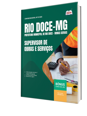 Apostila Prefeitura de Rio Doce-MG 2025 - Supervisor de Obras e Serviços