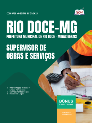 Apostila Prefeitura de Rio Doce-MG 2025 - Supervisor de Obras e Serviços