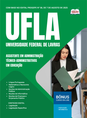 Apostila UFLA 2025 - Assistente em Administração - Técnico-Administrativos em Educação