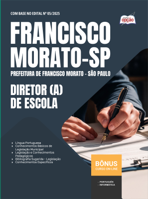 Apostila Prefeitura de Francisco Morato - SP em PDF - Diretor(a) de Escola