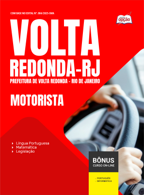 Apostila Prefeitura de Volta Redonda - RJ em PDF - Motorista