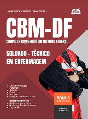 Apostila CBM-DF 2025 - Soldado - Técnico em Enfermagem