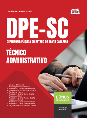Apostila DPE-SC 2025 - Técnico Administrativo