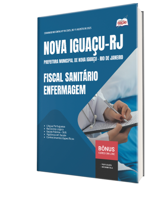 Apostila SEMUS Nova Iguaçu 2025 - Fiscal Sanitário - Enfermagem