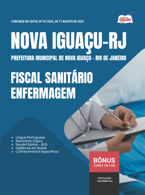 Apostila SEMUS Nova Iguaçu 2025 - Fiscal Sanitário - Enfermagem