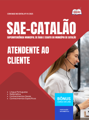 Apostila SAE Catalão - GO em PDF - Atendente ao Cliente