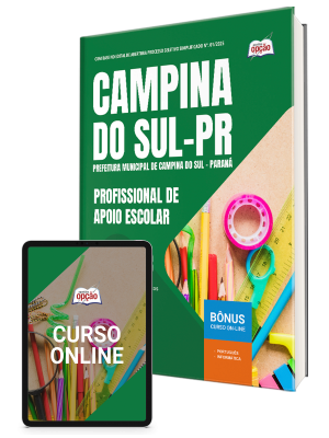 Apostila Prefeitura de Campina do Sul - PR 2025 - Profissional de Apoio Escolar
