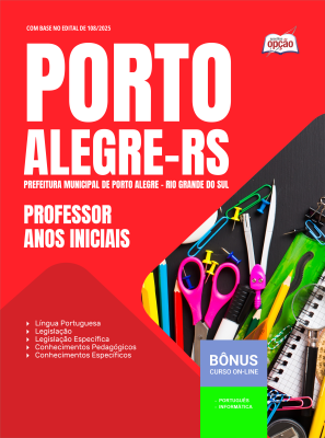 Apostila Prefeitura de Porto Alegre - RS em PDF 2026 - Professor - Anos Iniciais