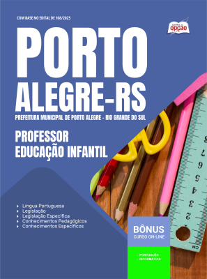 Apostila Prefeitura de Porto Alegre - RS em PDF 2026 - Professor - Educação Infantil