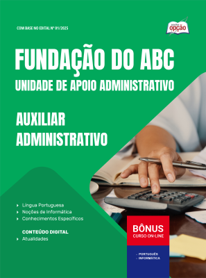 Apostila Fundação do ABC 2025 - Auxiliar Administrativo