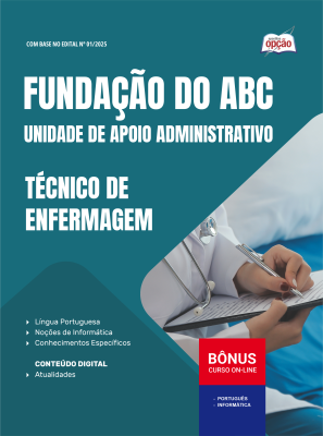 Apostila Fundação do ABC em PDF 2026 - Técnico de Enfermagem