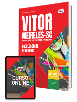 Apostila Prefeitura de Vitor Meireles-SC 2025 - Professor de Pedagogia