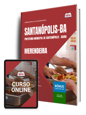 Apostila Prefeitura de Santanópolis-BA 2025 - Merendeira