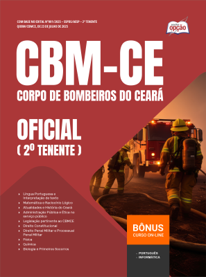 Apostila CBM-CE em PDF - Oficial (2º Tenente) 2026