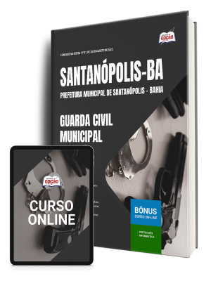 Apostila Prefeitura de Santanópolis-BA 2025 - Guarda Civil Municipal