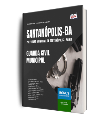 Apostila Prefeitura de Santanópolis-BA 2025 - Guarda Civil Municipal