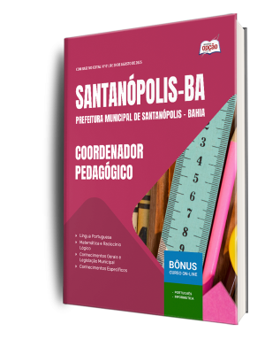 Apostila Prefeitura de Santanópolis-BA 2025 - Coordenador Pedagógico
