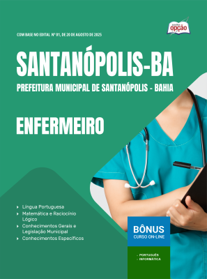 Apostila Prefeitura de Santanópolis-BA em PDF - Enfermeiro