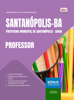 Apostila Prefeitura de Santanópolis-BA em PDF - Professor