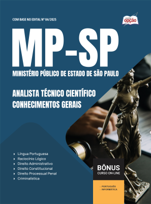 Apostila MP-SP 2025 - Analista Técnico Científico - Conhecimentos Gerais