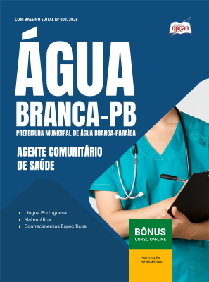 Apostila Prefeitura de Água Branca-PB 2025 - Agente Comunitário de Saúde