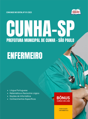 Apostila Prefeitura de Cunha-SP 2025 - Enfermeiro