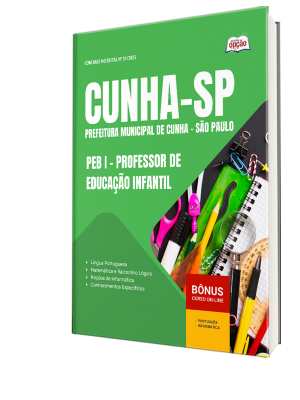 Apostila Prefeitura de Cunha-SP 2025 - PEB I - Professor de Educação Infantil
