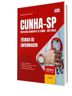 Apostila Prefeitura de Cunha-SP 2025 - Técnico de Enfermagem