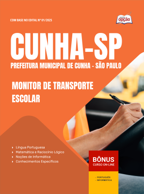 Apostila Prefeitura de Cunha-SP 2025 - Monitor de Educação Infantil