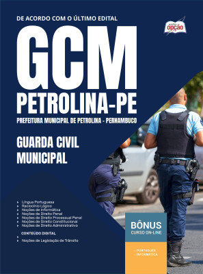 Apostila Prefeitura de Petrolina - PE 2025 - Guarda Civil Municipal