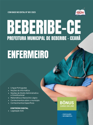 Apostila Prefeitura de Beberibe-CE 2025 - Enfermeiro