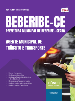 Apostila Prefeitura de Beberibe-CE 2025 - Agente Municipal de Trânsito e Transporte