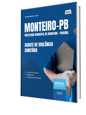 Apostila Prefeitura de Monteiro-PB 2025 - Agente de Vigilância Sanitária