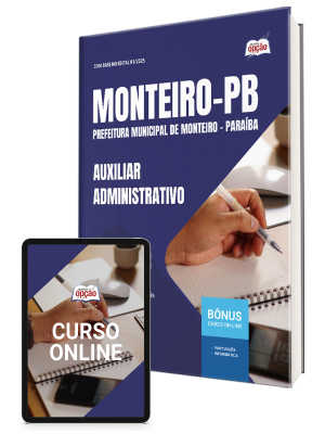 Apostila Prefeitura de Monteiro-PB 2025 - Auxiliar Administrativo
