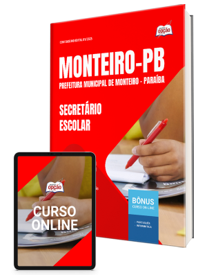 Apostila Prefeitura de Monteiro-PB 2025 - Secretário Escolar
