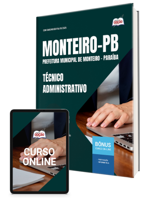 Apostila Prefeitura de Monteiro-PB 2025 - Técnico Administrativo